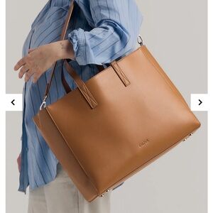 Calpak Haven 16" Laptop Tote Bag in Toffee